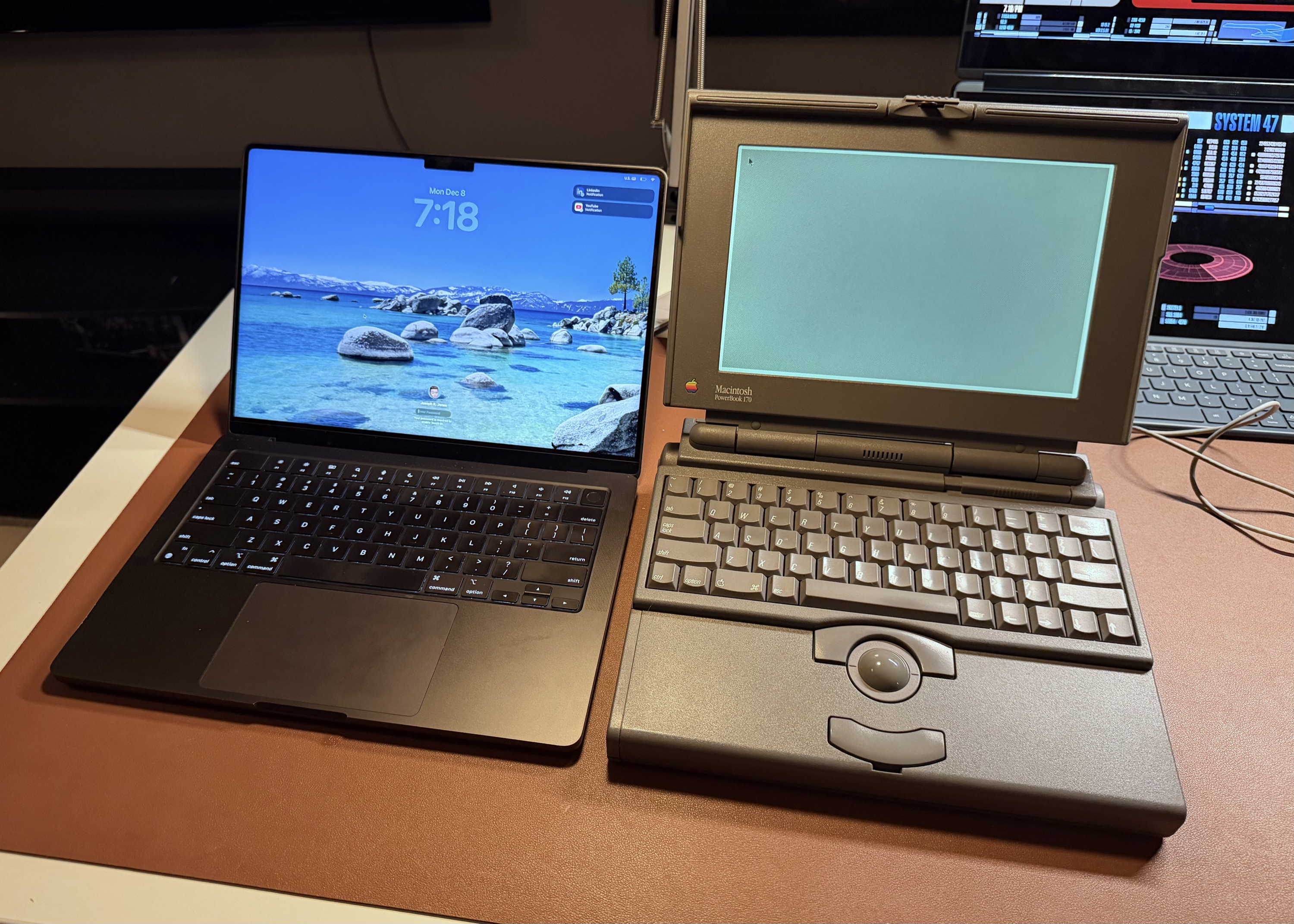 PowerBook 170 and MacBook Pro 14 M4